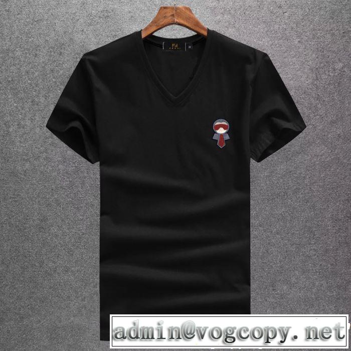 3色可選 半袖Tシャツ 2019春夏のトレンド新商品 爽やかカジュアル人気 FENDI フェンディ