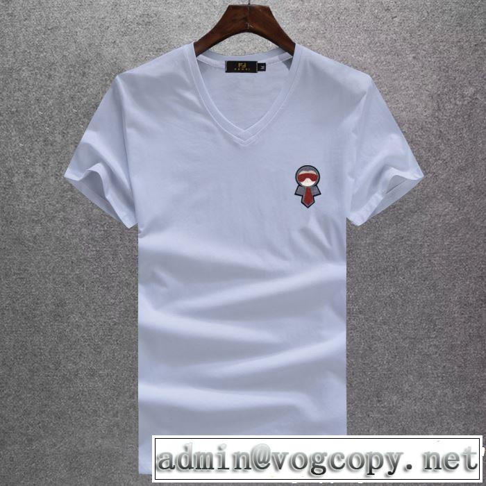 3色可選 半袖Tシャツ 2019春夏のトレンド新商品 爽やかカジュアル人気 FENDI フェンディ