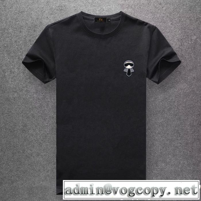 半袖Tシャツ 春夏シンプルファッションでOK！ FENDI フェンディ多色可選 2019夏ファション新品