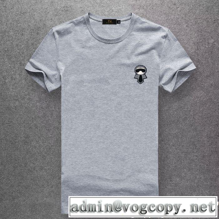 半袖Tシャツ 春夏シンプルファッションでOK！ FENDI フェンディ多色可選 2019夏ファション新品