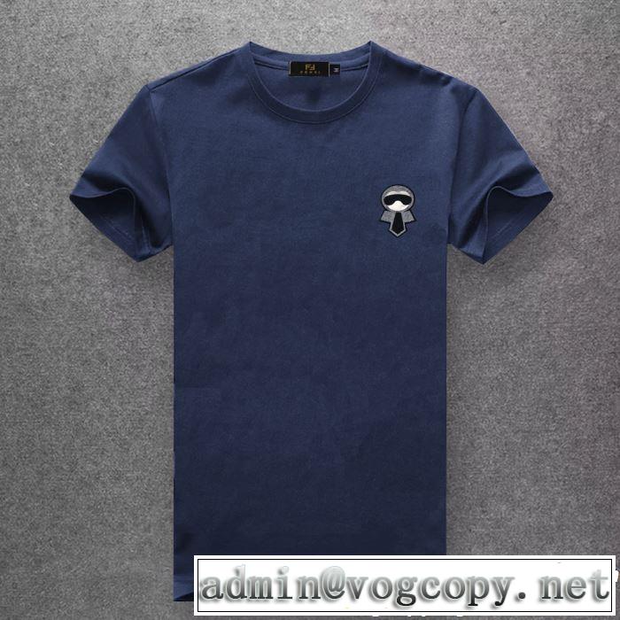 半袖Tシャツ 春夏シンプルファッションでOK！ FENDI フェンディ多色可選 2019夏ファション新品