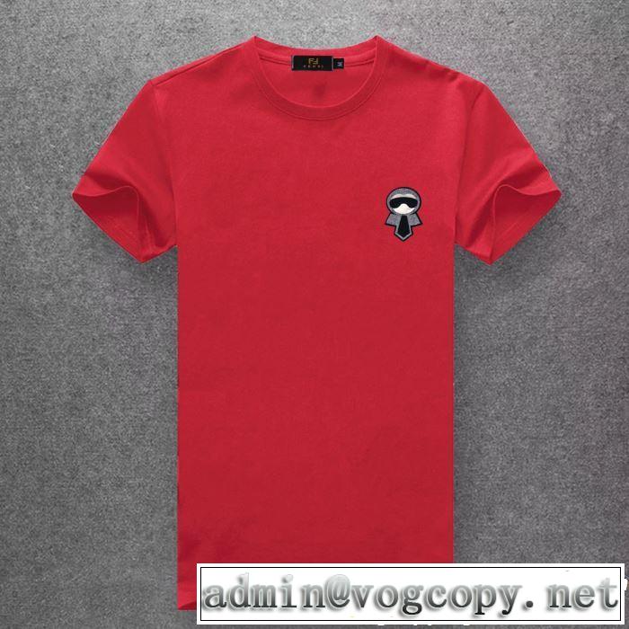 半袖Tシャツ 春夏シンプルファッションでOK！ FENDI フェンディ多色可選 2019夏ファション新品