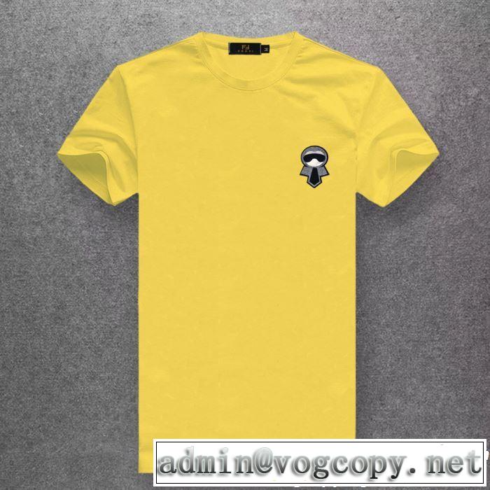 半袖Tシャツ 春夏シンプルファッションでOK！ FENDI フェンディ多色可選 2019夏ファション新品