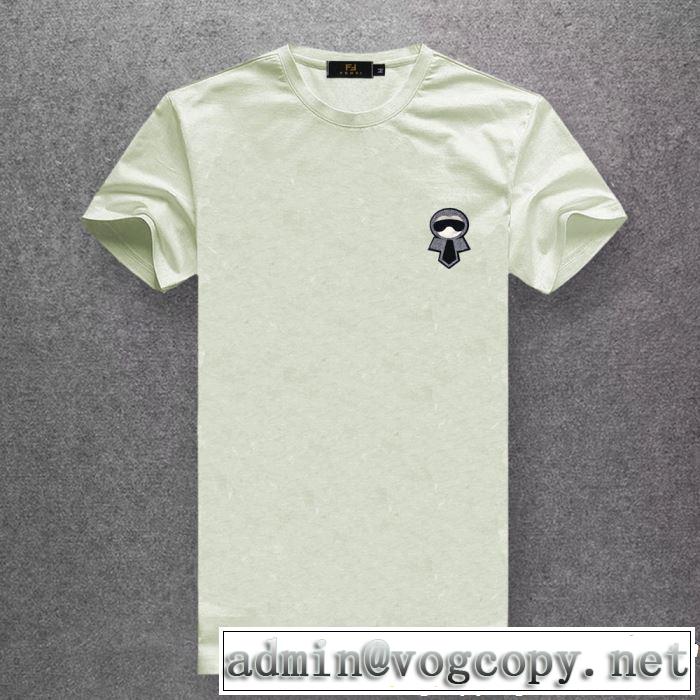 半袖Tシャツ 春夏シンプルファッションでOK！ FENDI フェンディ多色可選 2019夏ファション新品