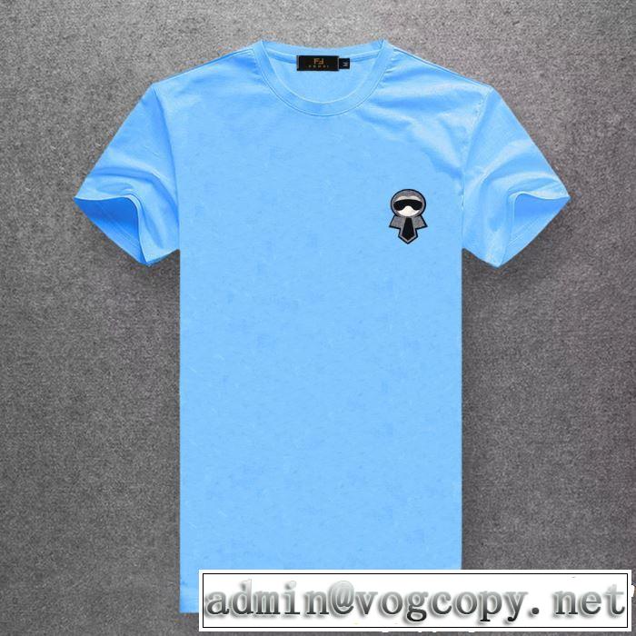 半袖Tシャツ 春夏シンプルファッションでOK！ FENDI フェンディ多色可選 2019夏ファション新品