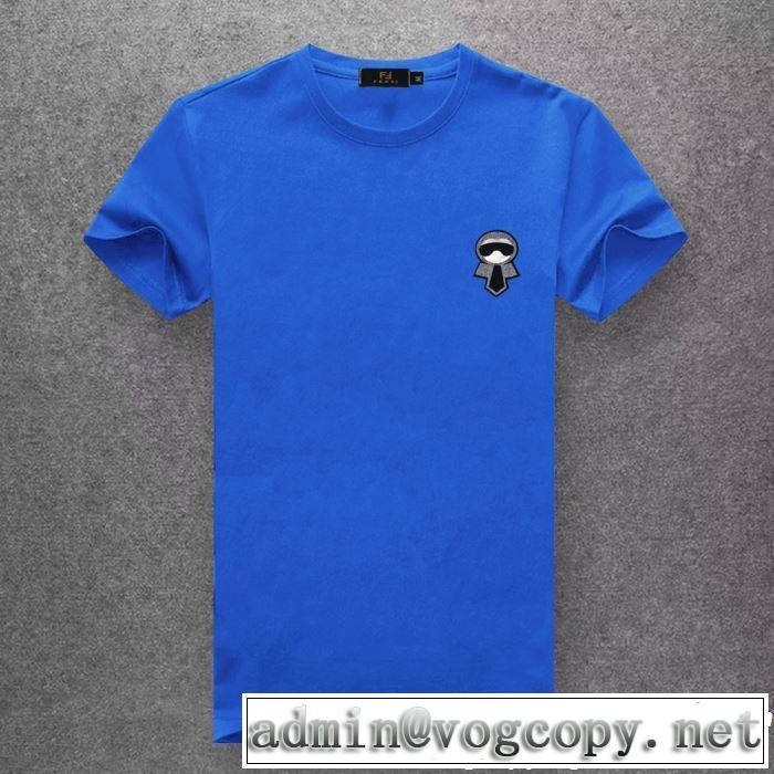 半袖Tシャツ 春夏シンプルファッションでOK！ FENDI フェンディ多色可選 2019夏ファション新品