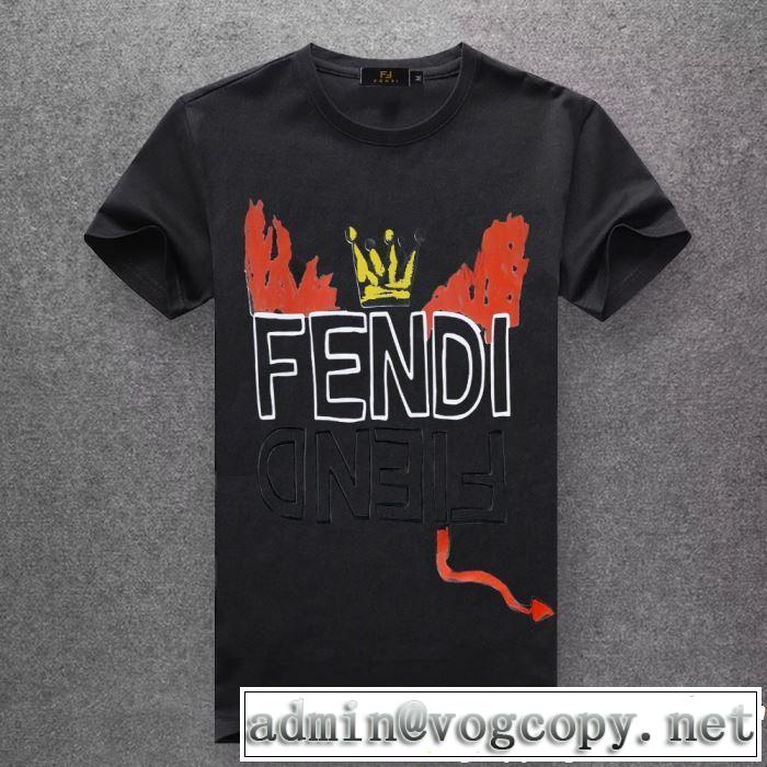 素敵なスタイルで夏の定番 2019年の春夏に着たい FENDI フェンディ多色可選 半袖Tシャツ