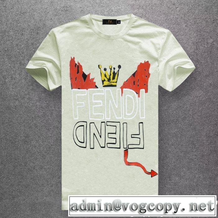 素敵なスタイルで夏の定番 2019年の春夏に着たい FENDI フェンディ多色可選 半袖Tシャツ