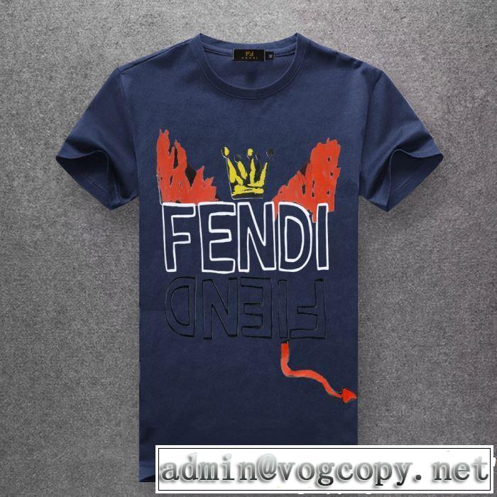 素敵なスタイルで夏の定番 2019年の春夏に着たい FENDI フェンディ多色可選 半袖Tシャツ