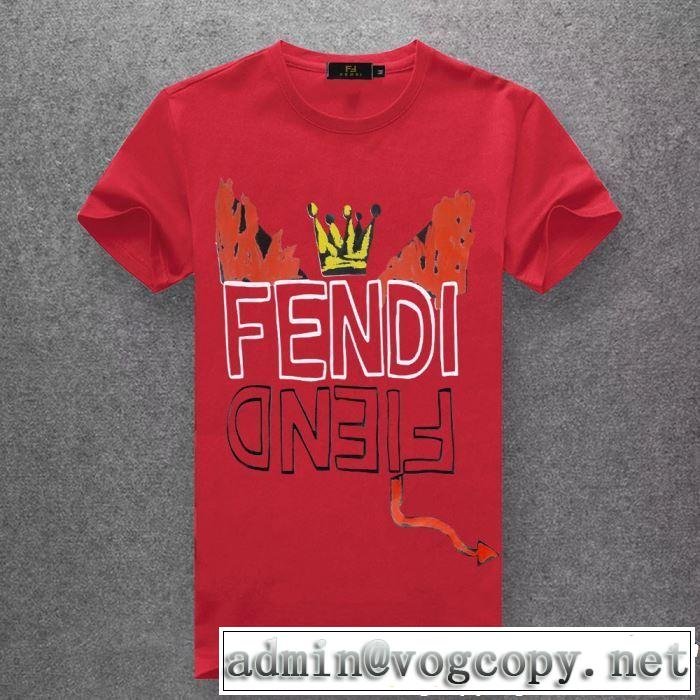 素敵なスタイルで夏の定番 2019年の春夏に着たい FENDI フェンディ多色可選 半袖Tシャツ