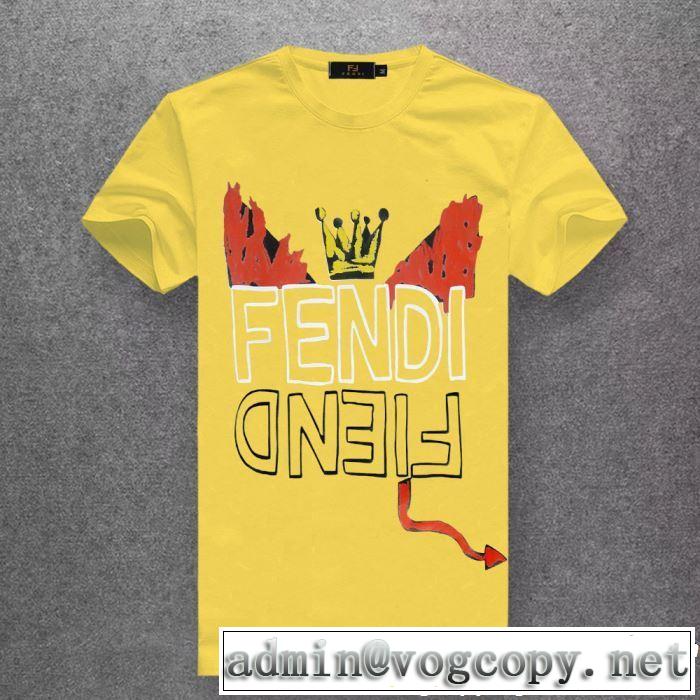素敵なスタイルで夏の定番 2019年の春夏に着たい FENDI フェンディ多色可選 半袖Tシャツ