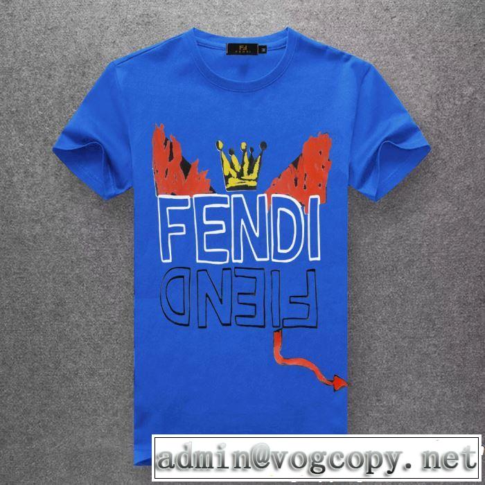 素敵なスタイルで夏の定番 2019年の春夏に着たい FENDI フェンディ多色可選 半袖Tシャツ