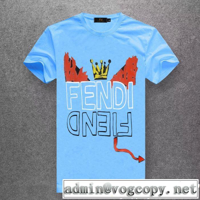 素敵なスタイルで夏の定番 2019年の春夏に着たい FENDI フェンディ多色可選 半袖Tシャツ
