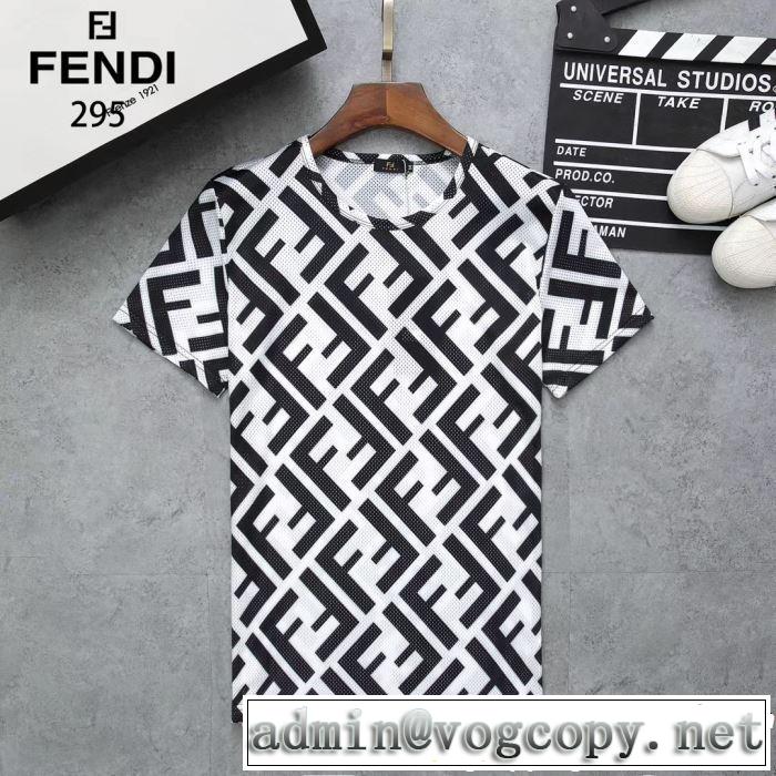 魅力的な今年らしい FENDI フェンディ半袖Tシャツ 3色可選 2019年春夏のトレンドアイテム