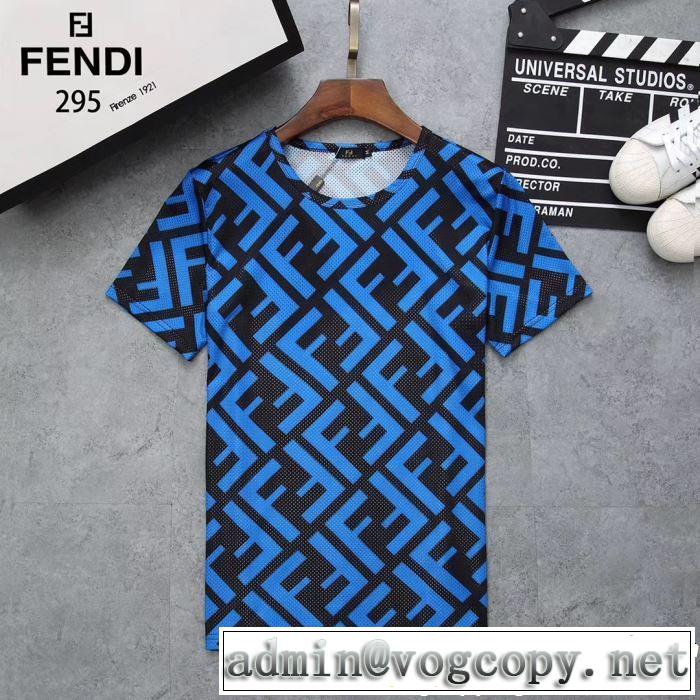 魅力的な今年らしい FENDI フェンディ半袖Tシャツ 3色可選 2019年春夏のトレンドアイテム