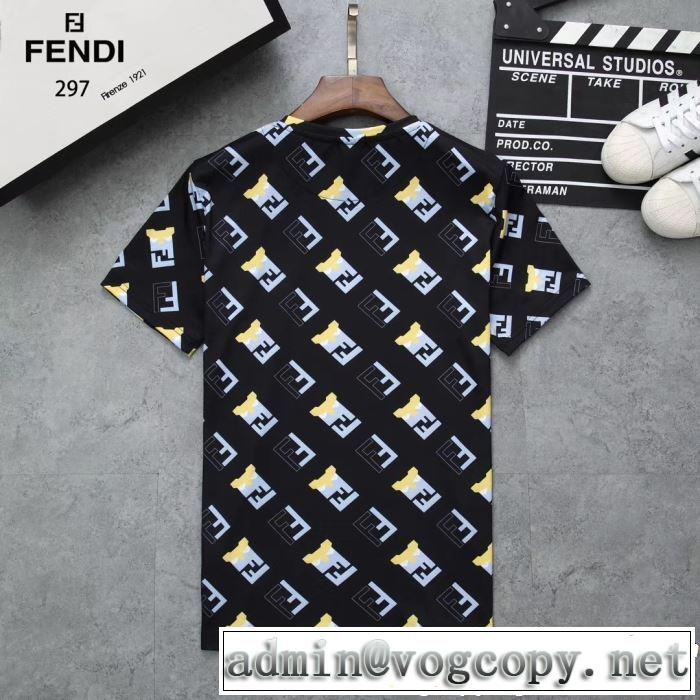 半袖Tシャツ 3色可選 大人の華やかさを演出 2019春夏も引き続き人気セール FENDI フェンディ