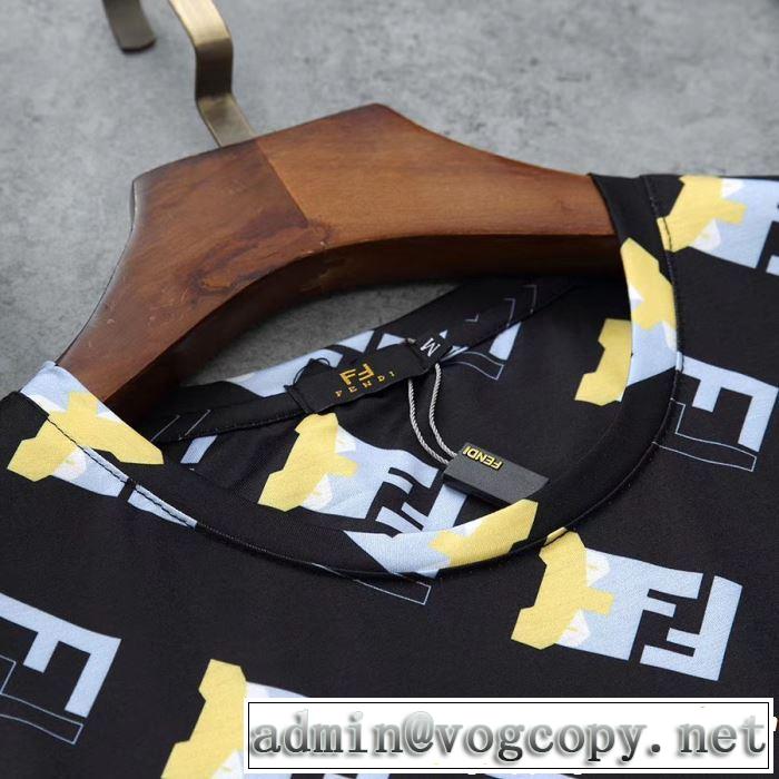 半袖Tシャツ 3色可選 大人の華やかさを演出 2019春夏も引き続き人気セール FENDI フェンディ