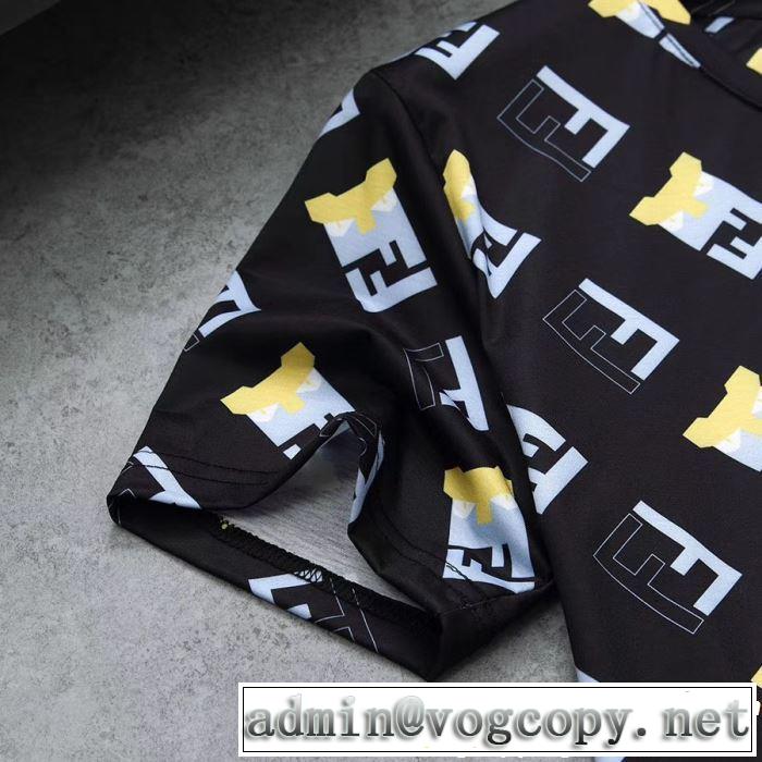 半袖Tシャツ 3色可選 大人の華やかさを演出 2019春夏も引き続き人気セール FENDI フェンディ