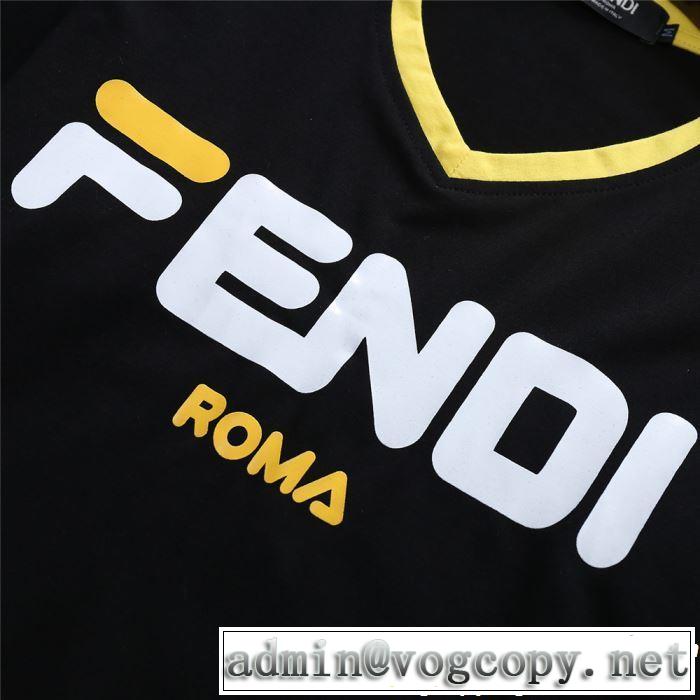 【2019春夏】最新コレクション  2色可選 FENDI フェンディ 半袖 上下セットギフト最適期間限定