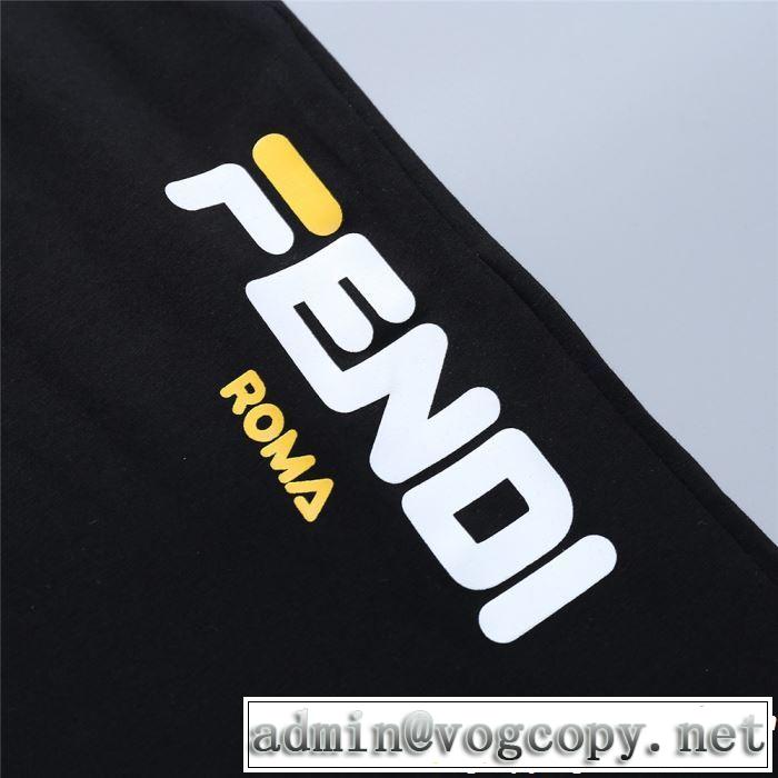 【2019春夏】最新コレクション  2色可選 FENDI フェンディ 半袖 上下セットギフト最適期間限定