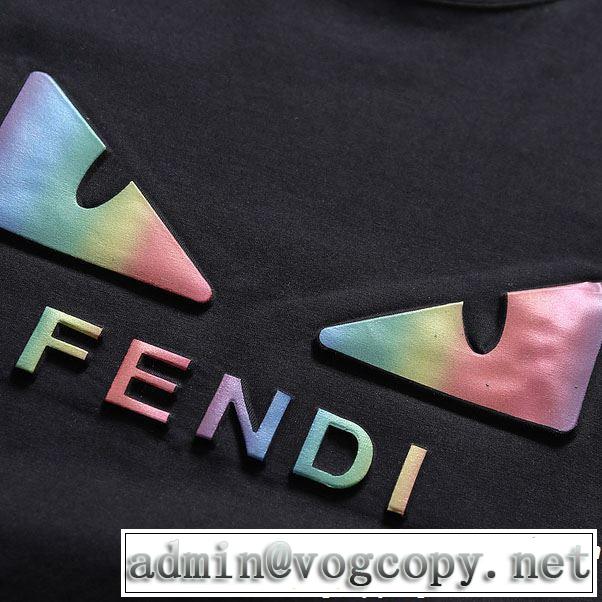 春夏のトレンドアイテム FENDI フェンディ 半袖Tシャツ 4色可選 2019春夏も引き続きトレンド