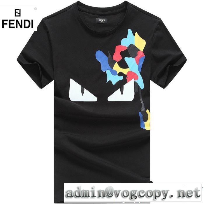 2019春夏トレンドアイテム 今シーズン注目のデザイン FENDI フェンディ 半袖Tシャツ 3色可選