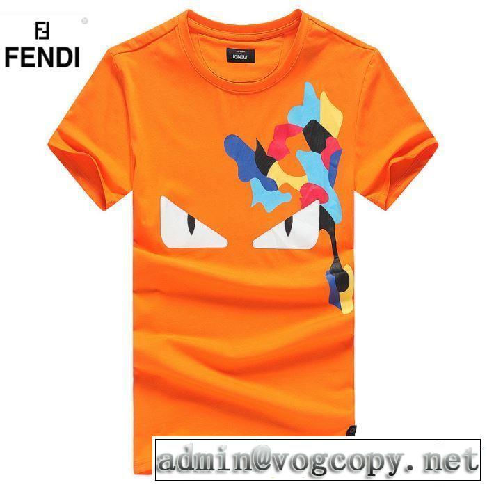 2019春夏トレンドアイテム 今シーズン注目のデザイン FENDI フェンディ 半袖Tシャツ 3色可選