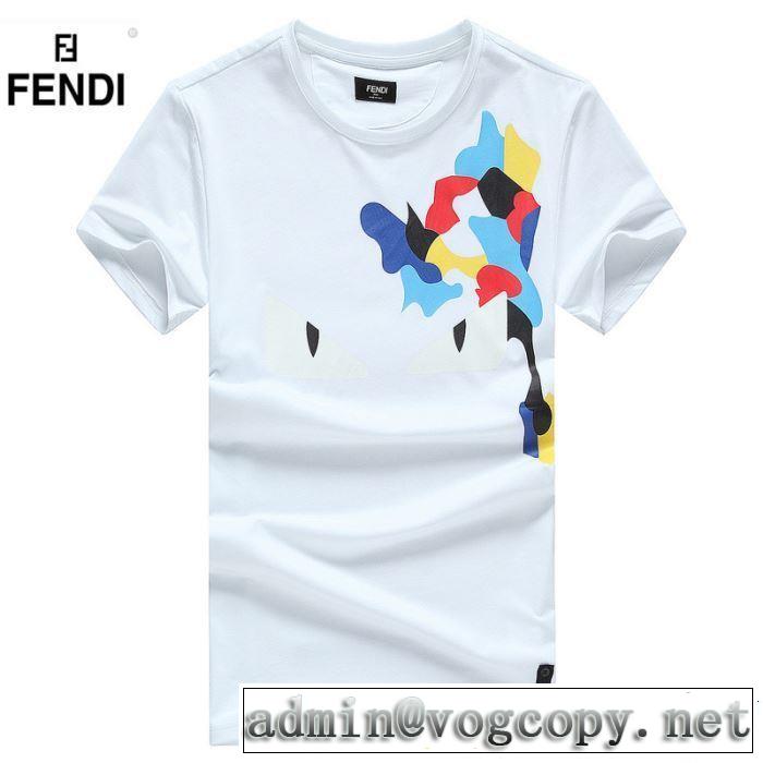 2019春夏トレンドアイテム 今シーズン注目のデザイン FENDI フェンディ 半袖Tシャツ 3色可選