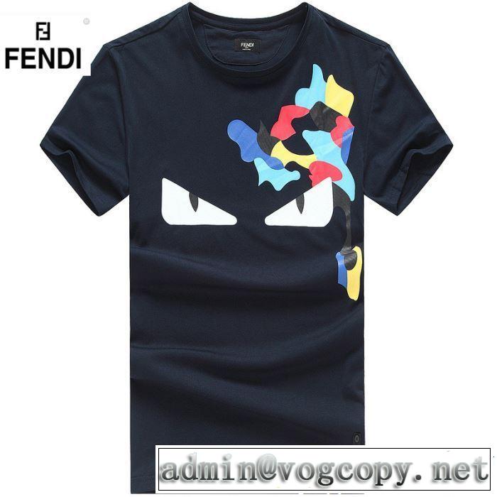 2019春夏トレンドアイテム 今シーズン注目のデザイン FENDI フェンディ 半袖Tシャツ 3色可選