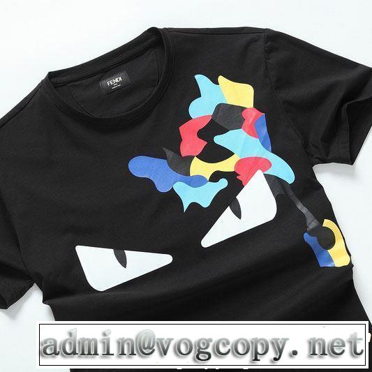 2019春夏トレンドアイテム 今シーズン注目のデザイン FENDI フェンディ 半袖Tシャツ 3色可選