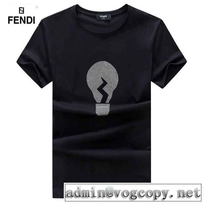 FENDI フェンディ 半袖Tシャツ 4色可選 最新のトレンドブランド人気的 2019春夏は人気定番