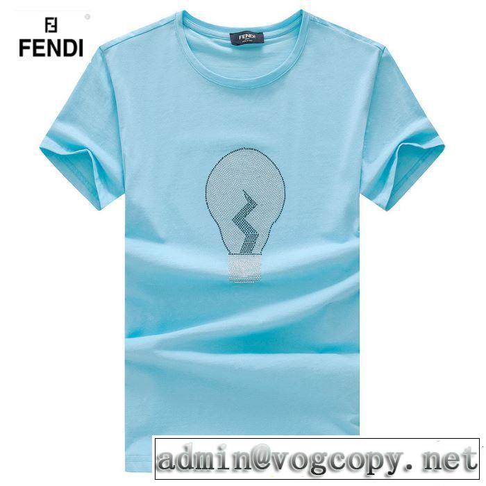 FENDI フェンディ 半袖Tシャツ 4色可選 最新のトレンドブランド人気的 2019春夏は人気定番