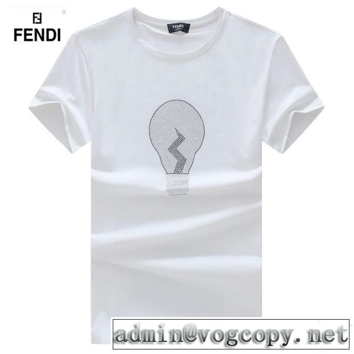 FENDI フェンディ 半袖Tシャツ 4色可選 最新のトレンドブランド人気的 2019春夏は人気定番