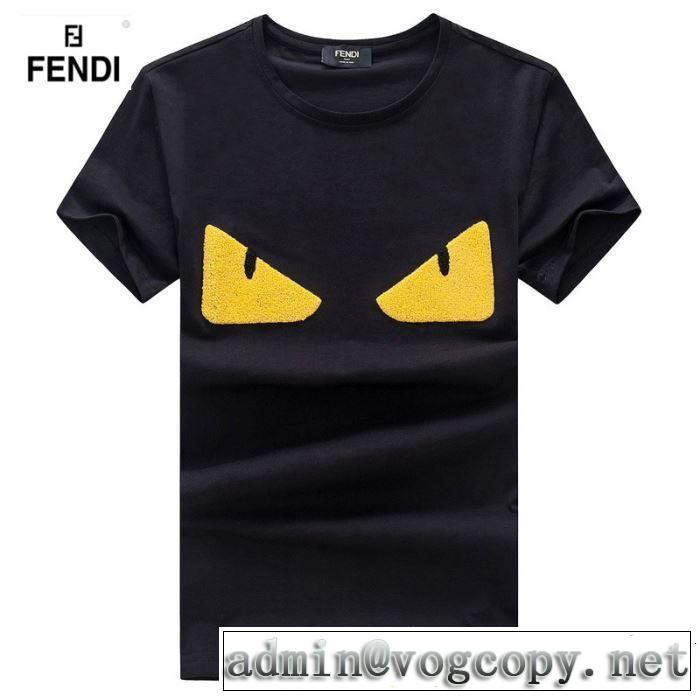 《2019年》今、注目のストリート 着るだけで上品なスタイル FENDI フェンディ 半袖Tシャツ 4色可選