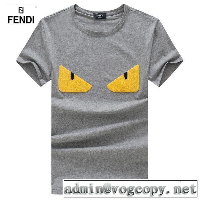 《2019年》今、注目のストリート 着るだけで上品なスタイル FENDI フェンディ 半袖Tシャツ 4色可選