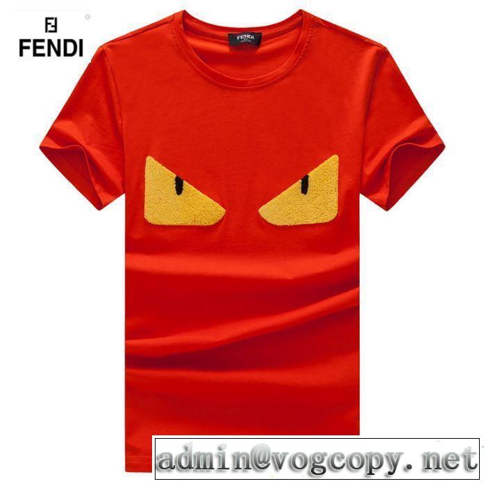 《2019年》今、注目のストリート 着るだけで上品なスタイル FENDI フェンディ 半袖Tシャツ 4色可選