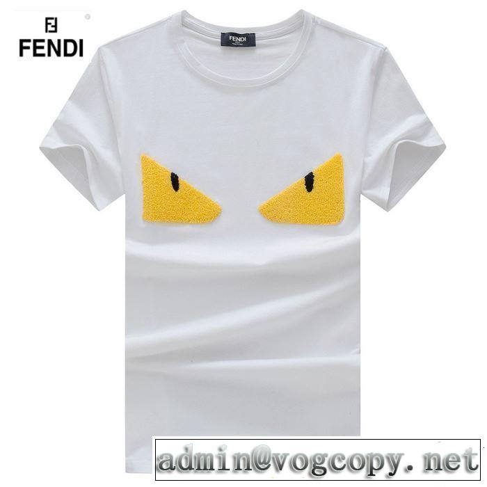 《2019年》今、注目のストリート 着るだけで上品なスタイル FENDI フェンディ 半袖Tシャツ 4色可選