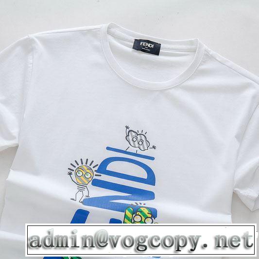 今流行のストリート上品 FENDI フェンディ 半袖Tシャツ 4色可選 2019春夏トレンドアイテム