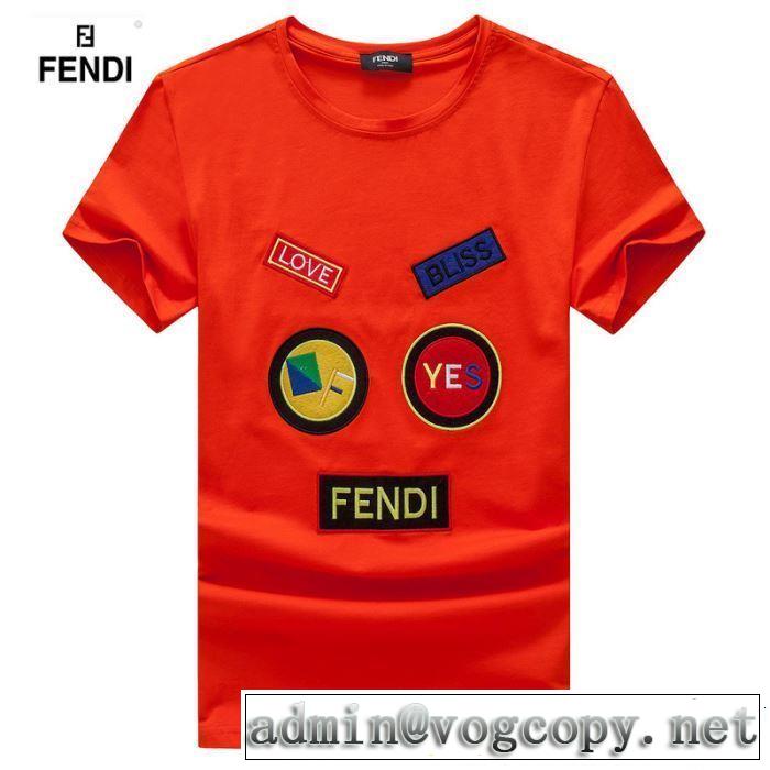 2019春夏のトレンド新商品 半袖Tシャツ 3色可選 FENDI フェンディ爽やかカジュアル人気