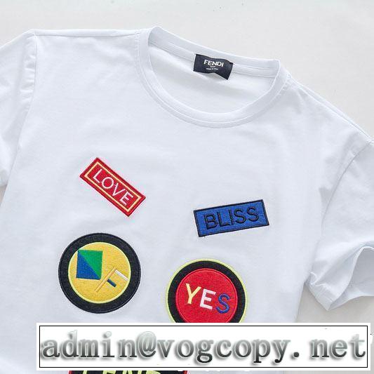 2019春夏のトレンド新商品 半袖Tシャツ 3色可選 FENDI フェンディ爽やかカジュアル人気