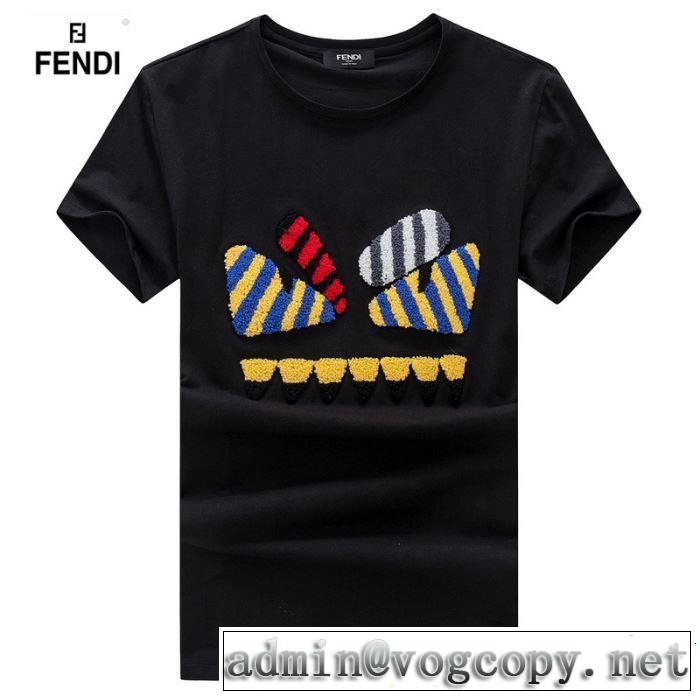FENDI フェンディ 半袖Tシャツ 2色可選 季節をまたい新作アイテム 2019SSのトレンド商品