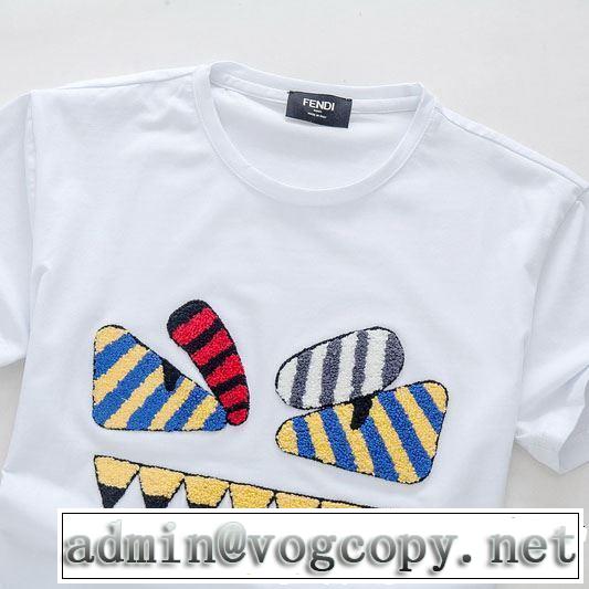 FENDI フェンディ 半袖Tシャツ 2色可選 季節をまたい新作アイテム 2019SSのトレンド商品