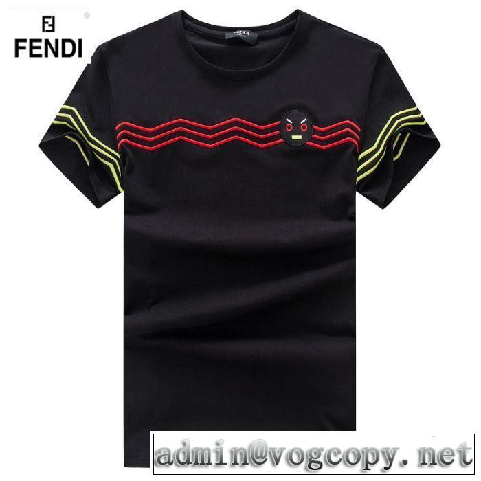 特に夏は人気アイテム FENDI フェンディ 半袖Tシャツ 3色可選 【2019年】夏のファッション