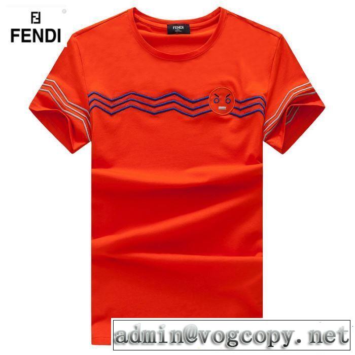 特に夏は人気アイテム FENDI フェンディ 半袖Tシャツ 3色可選 【2019年】夏のファッション