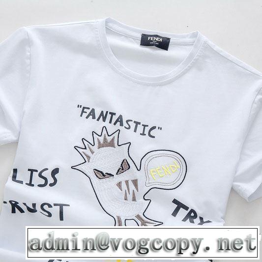 半袖Tシャツ 3色可選 2019年最新ファッション 新作コレクションを見る FENDI フェンディ