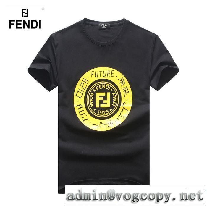 オシャレ印象で人気の高い FENDI フェンディ 半袖Tシャツ 3色可選 2019春夏は人気定番