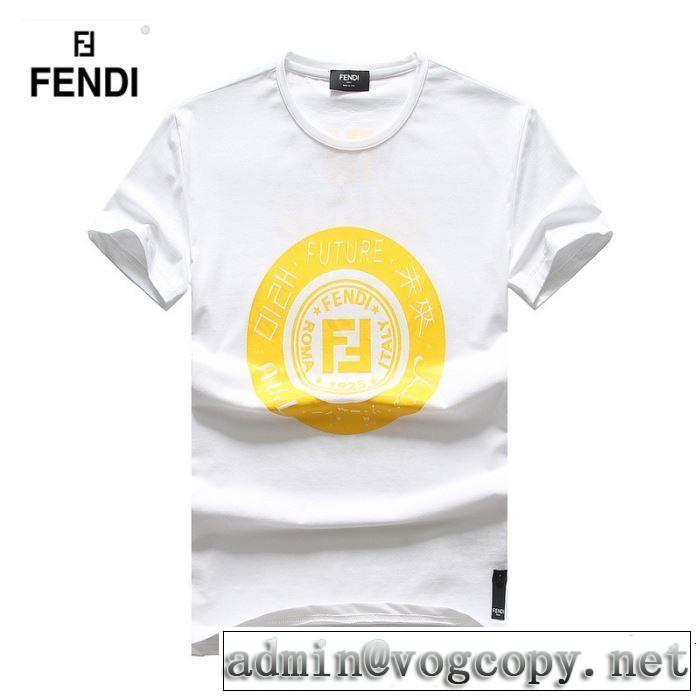 オシャレ印象で人気の高い FENDI フェンディ 半袖Tシャツ 3色可選 2019春夏は人気定番
