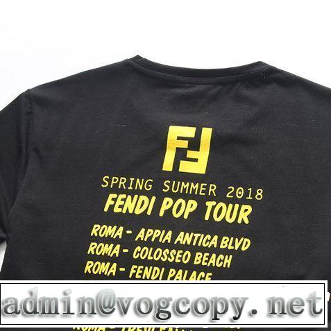 オシャレ印象で人気の高い FENDI フェンディ 半袖Tシャツ 3色可選 2019春夏は人気定番