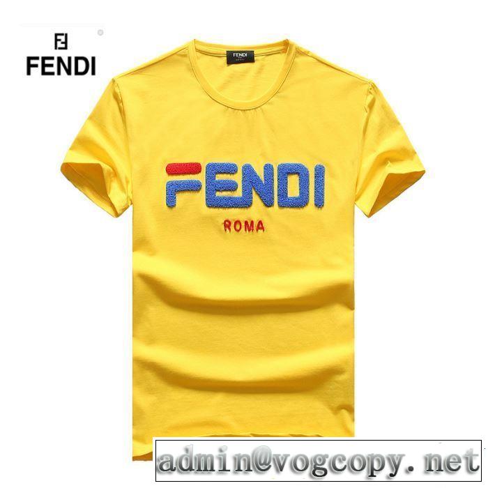4色可選 半袖Tシャツ 大人カジュアル夏ファッション2019 今風の着こなし新品 FENDI フェンディ