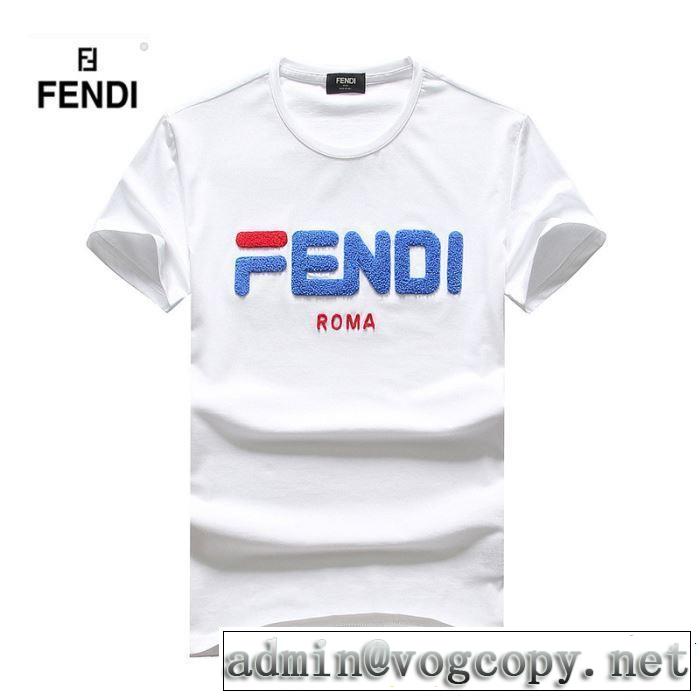 4色可選 半袖Tシャツ 大人カジュアル夏ファッション2019 今風の着こなし新品 FENDI フェンディ